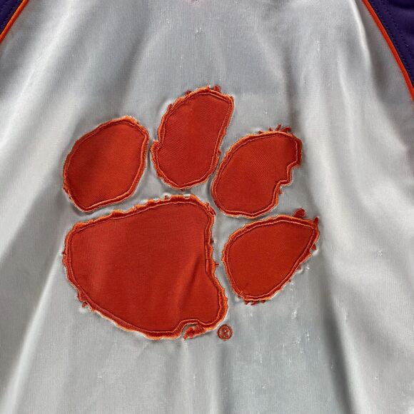 Vintage 90s Clemson Tigers Jersey Youth Extra Large Starter Embroidered Y2K Boys - Picture 2 of 15